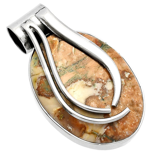 Natural Rosetta Picture Jasper Pendant P-1252 SDP147219