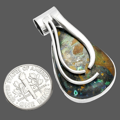 Natural Azurite In Chrysocolla Pendant P-1252 SDP147220