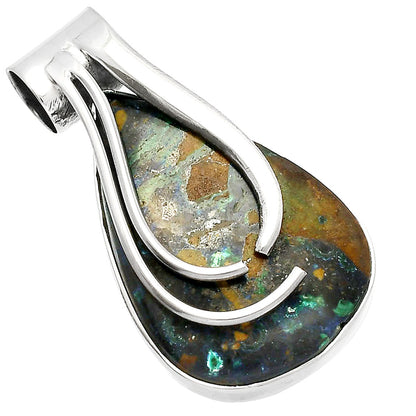 Natural Azurite In Chrysocolla Pendant P-1252 SDP147220