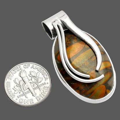 Natural Bamboo Jasper Pendant P-1252 SDP147247