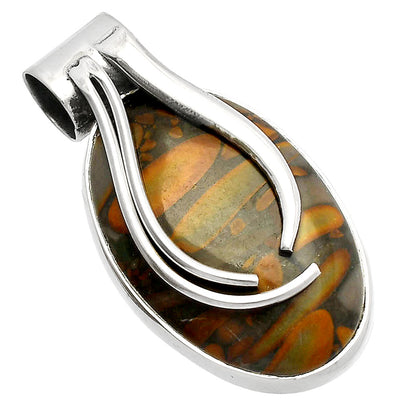 Natural Bamboo Jasper Pendant P-1252 SDP147247