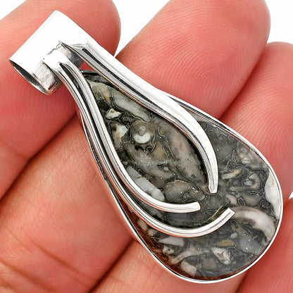 Natural Mexican Cabbing Fossil Pendant P-1252 SDP147264