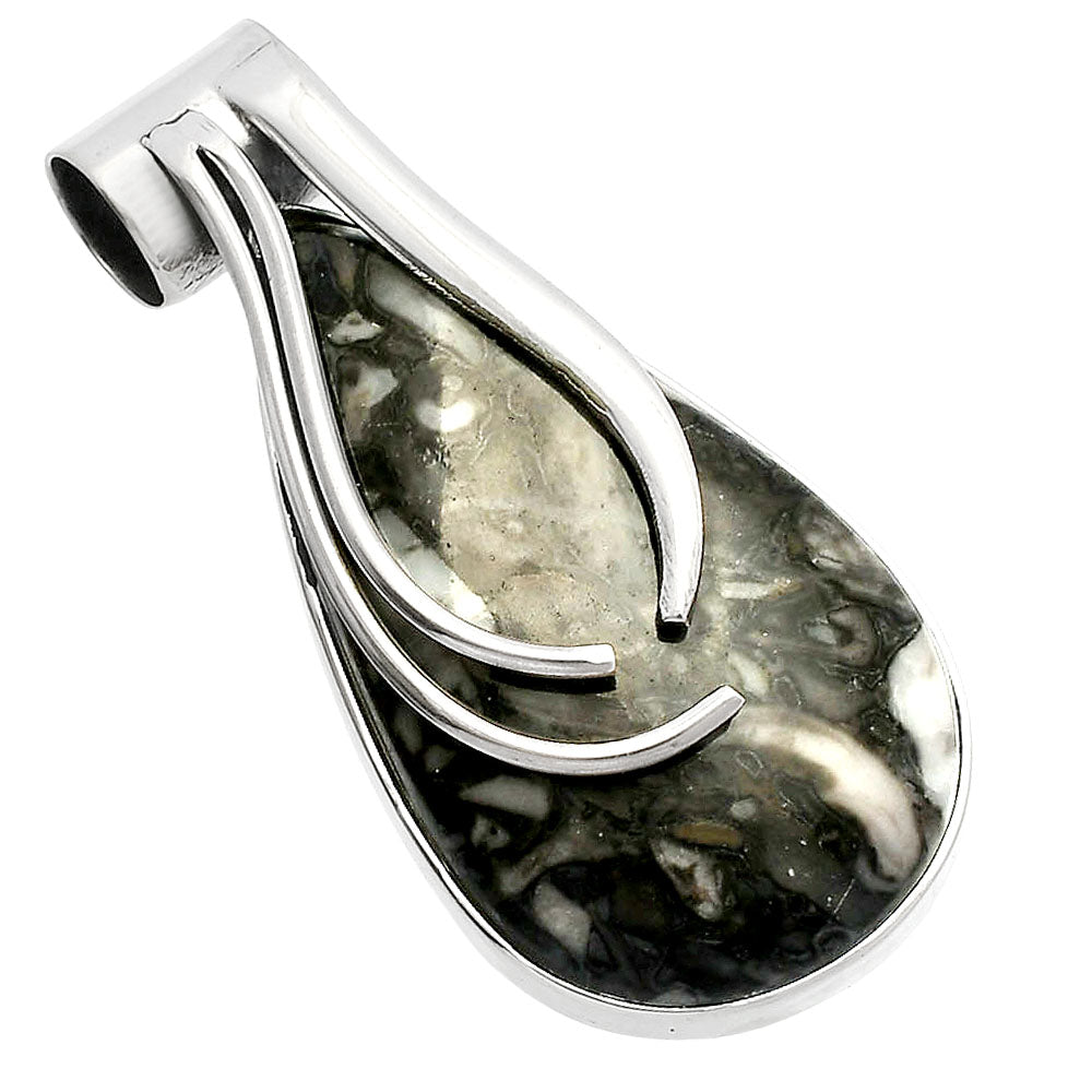 Natural Mexican Cabbing Fossil Pendant P-1252 SDP147264