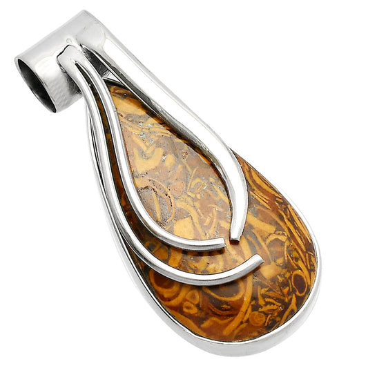 Coquina Fossil Jasper - India Pendant P-1252 SDP147267