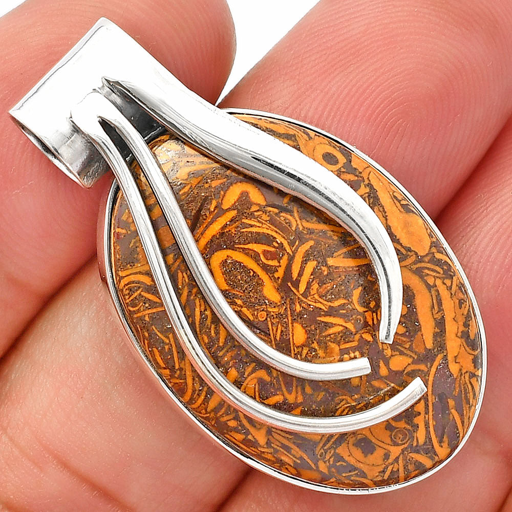 Coquina Fossil Jasper - India Pendant P-1252 SDP147274