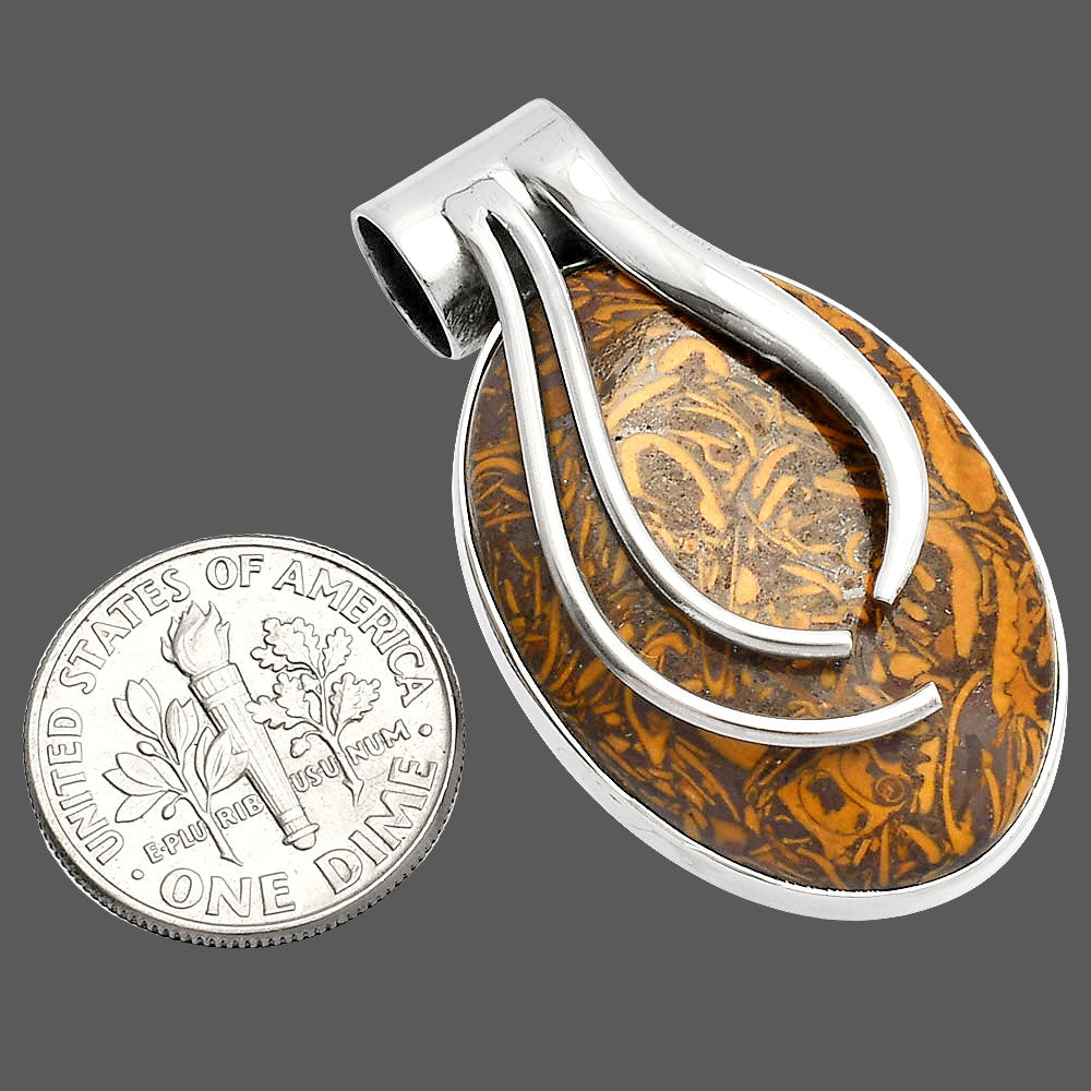 Coquina Fossil Jasper - India Pendant P-1252 SDP147274