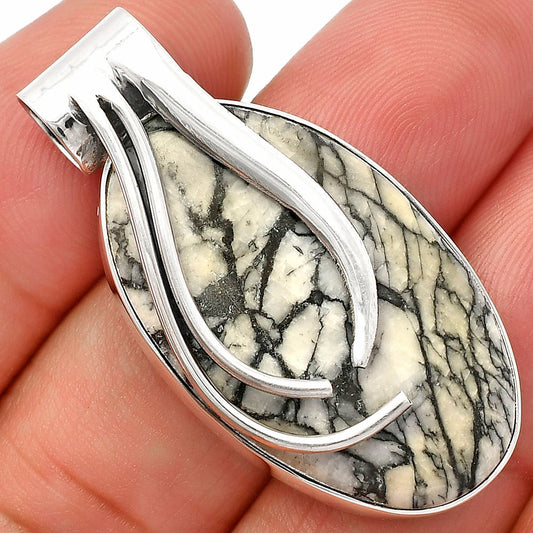 Natural Pinolith Stone Pendant P-1252 SDP147275