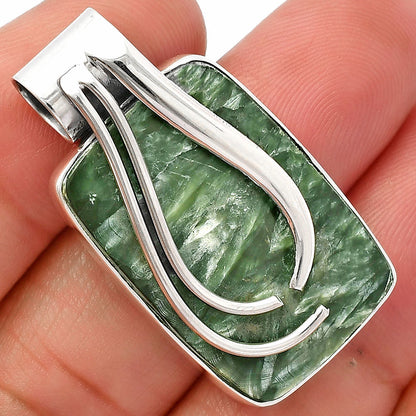Natural Russian Seraphinite Pendant P-1252 SDP147280