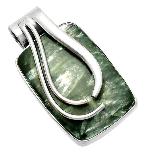 Natural Russian Seraphinite Pendant P-1252 SDP147280