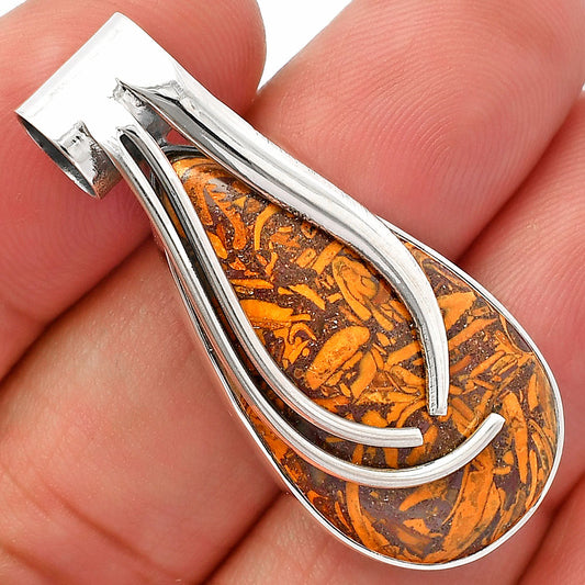 Coquina Fossil Jasper - India Pendant P-1252 SDP147282