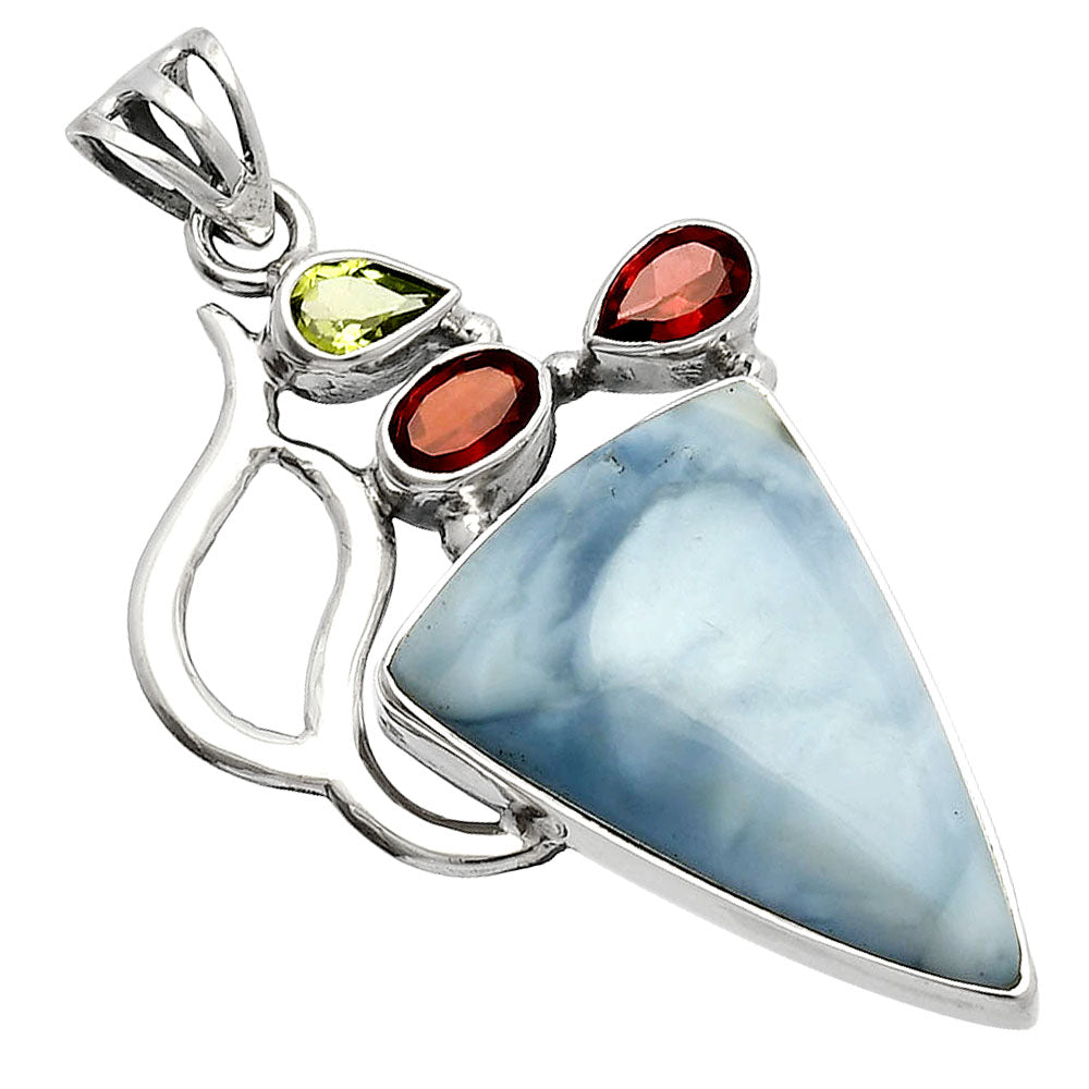 Owyhee Opal, Garnet & Peridot Pendant P-1290 SDP147297