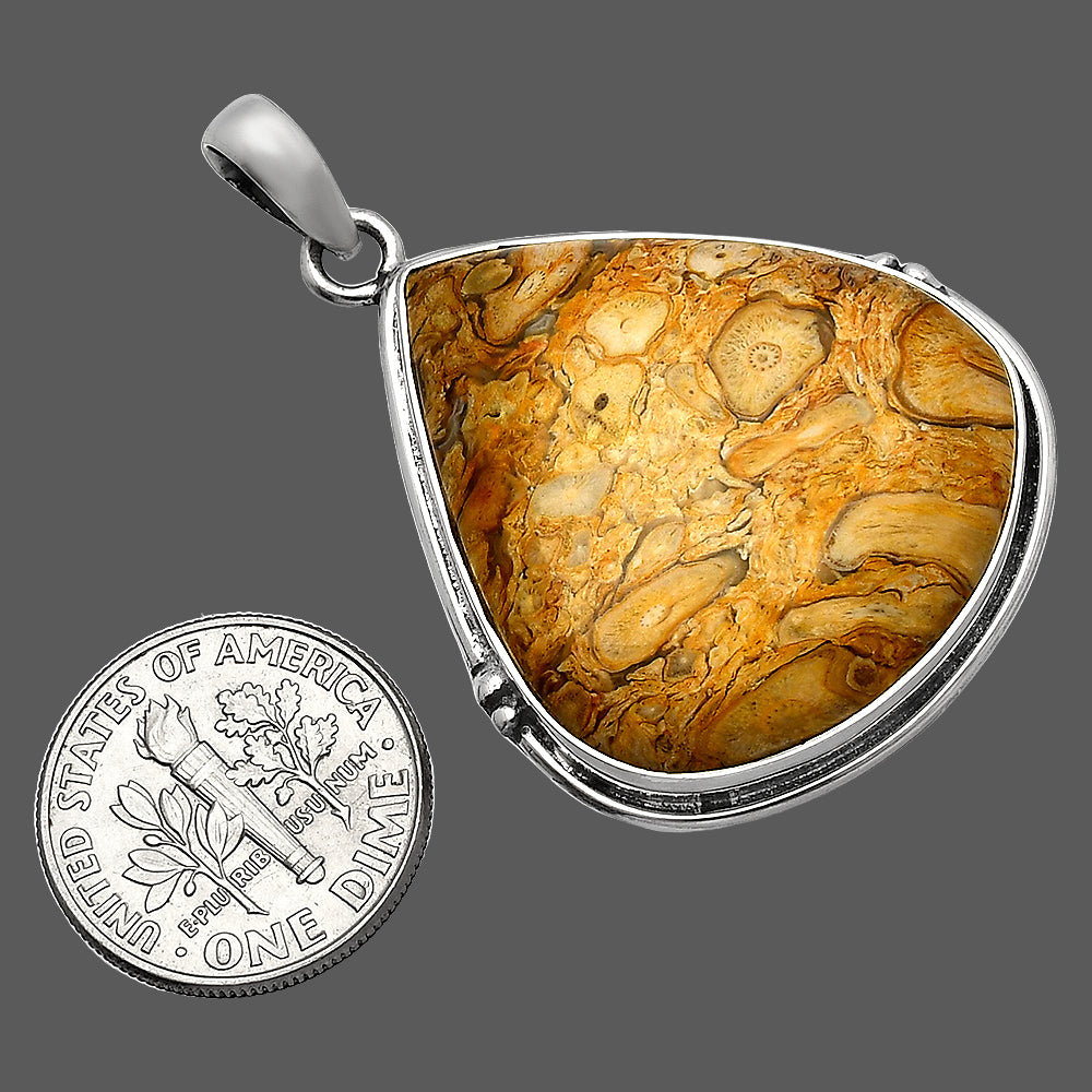 Natural Rock Calcy Pendant P-1064 SDP147346