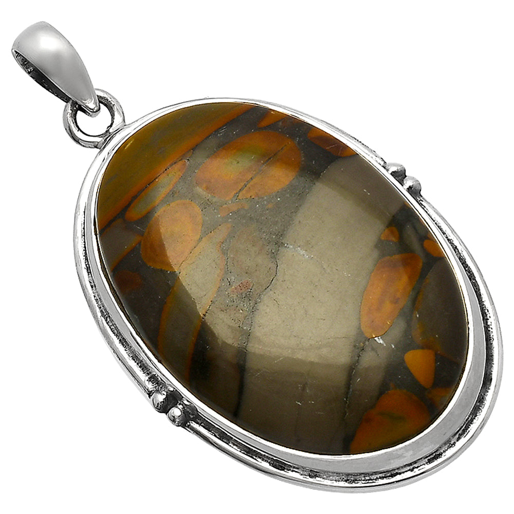 Natural Bamboo Jasper Pendant P-1064 SDP147361