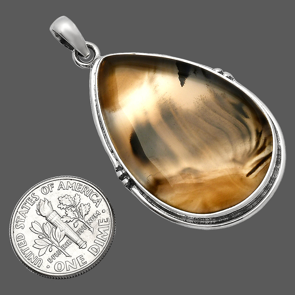Natural Montana Agate - USA Pendant P-1064 SDP147363