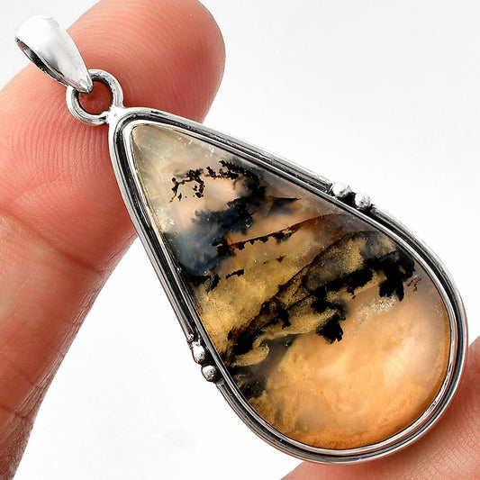 Natural Rose Plume Agate Pendant P-1064 SDP147366