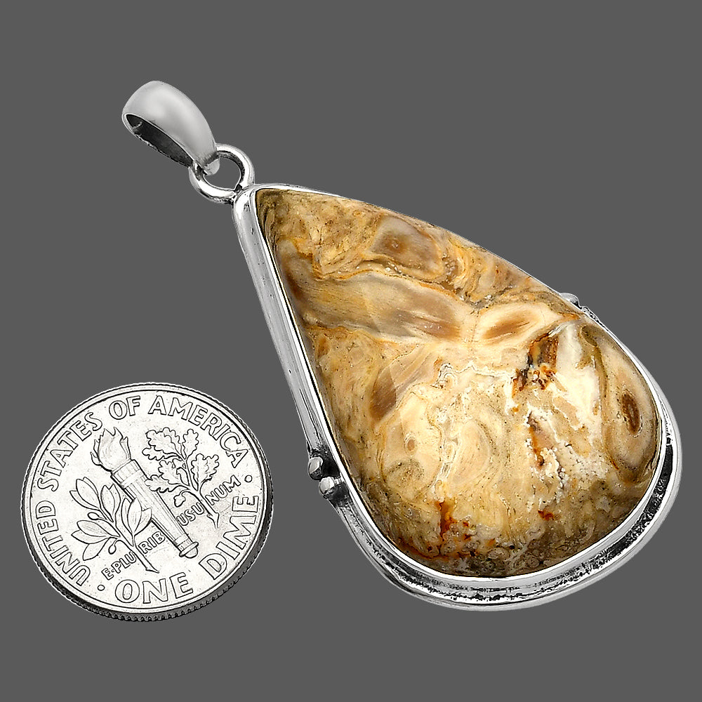 Natural Rock Calcy Pendant P-1064 SDP147392