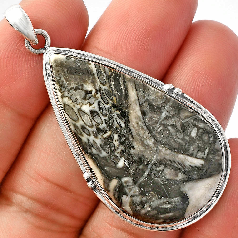 Natural Mexican Cabbing Fossil Pendant P-1064 SDP147405