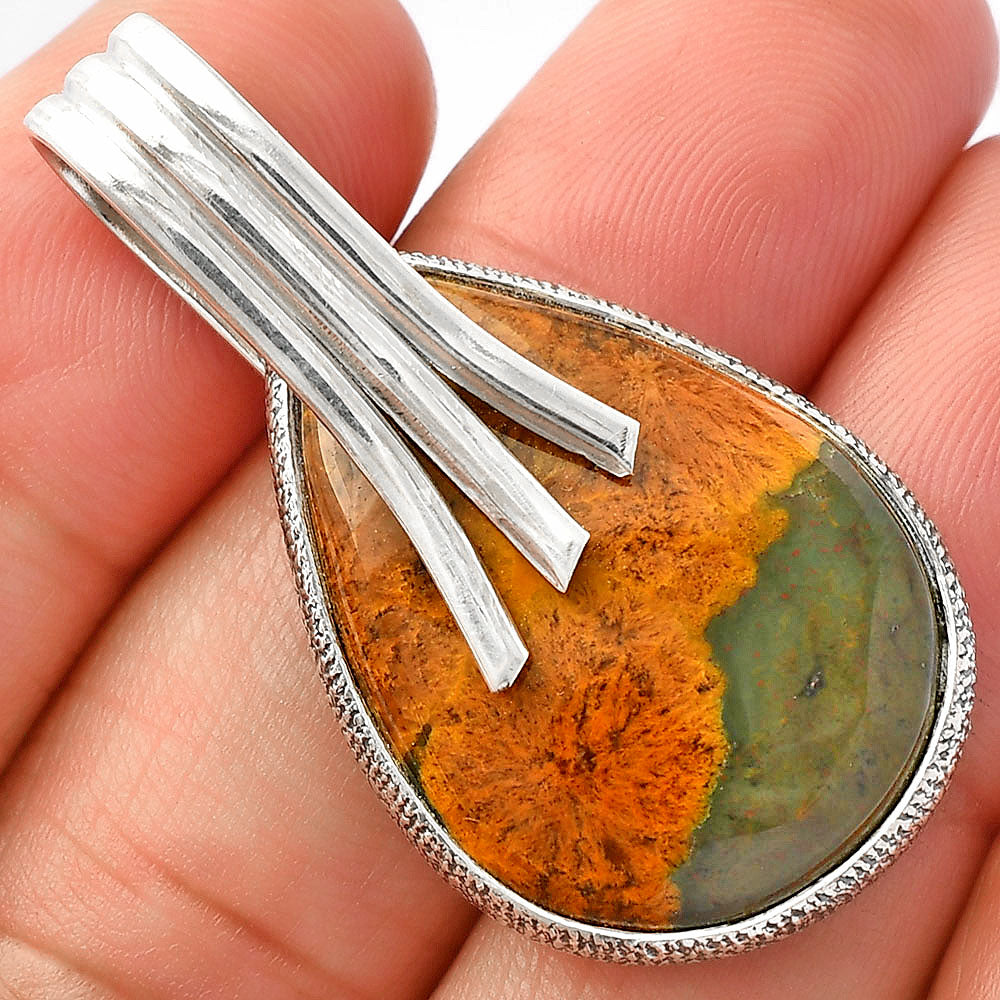 Turkish Rainforest Chrysocolla Pendant P-1167 SDP147409