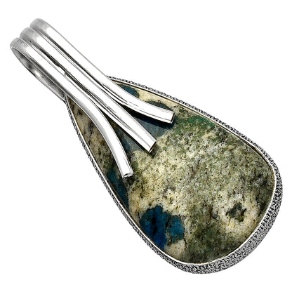 Natural K2 Blue - Azurite In Quartz Pendant P-1167 SDP147425