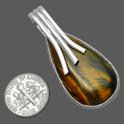 Natural Blue Tiger Eye Pendant P-1167 SDP147437