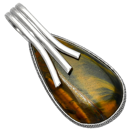 Natural Blue Tiger Eye Pendant P-1167 SDP147437