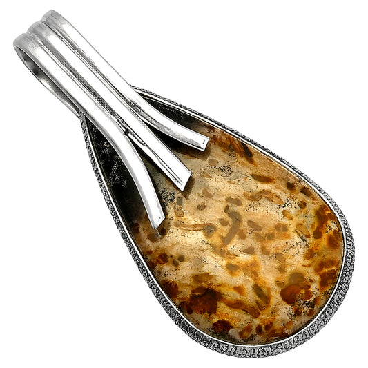 Natural Palm Root Fossil Agate Pendant P-1167 SDP147444