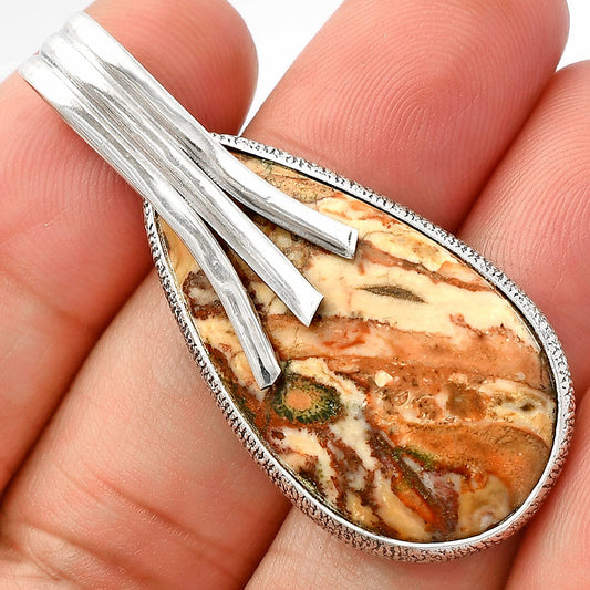 Natural Rosetta Picture Jasper Pendant P-1167 SDP147446