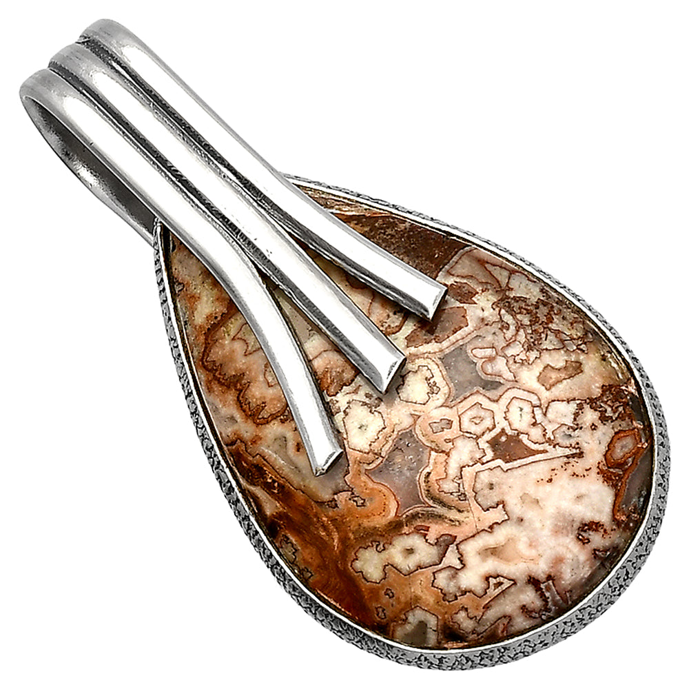 Natural Rosetta Picture Jasper Pendant P-1167 SDP147449