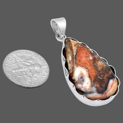 Natural Rosetta Picture Jasper Pendant P-1555 SDP147704