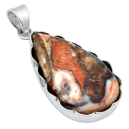 Natural Rosetta Picture Jasper Pendant P-1555 SDP147704