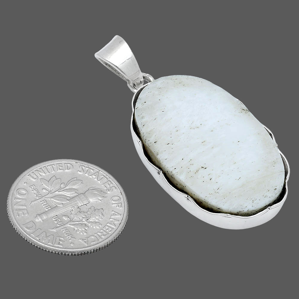 Natural White Scolecite Pendant P-1555 SDP147705