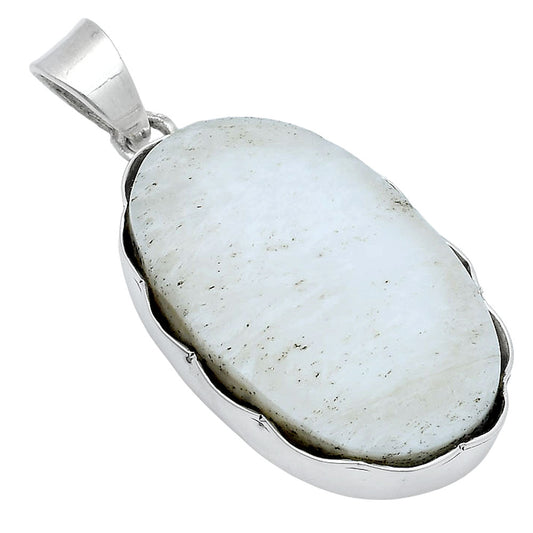 Natural White Scolecite Pendant P-1555 SDP147705