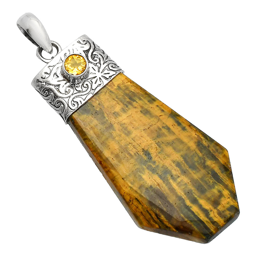Natural Nellite & Citrine Pendant P-1331 SDP147890