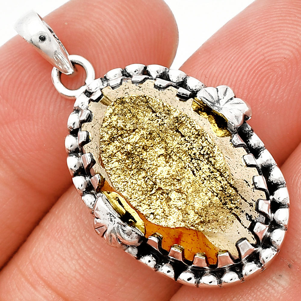 Natural Peruvian Golden Pyrite Pendant P-1730 SDP147898
