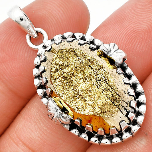Natural Peruvian Golden Pyrite Pendant P-1730 SDP147898