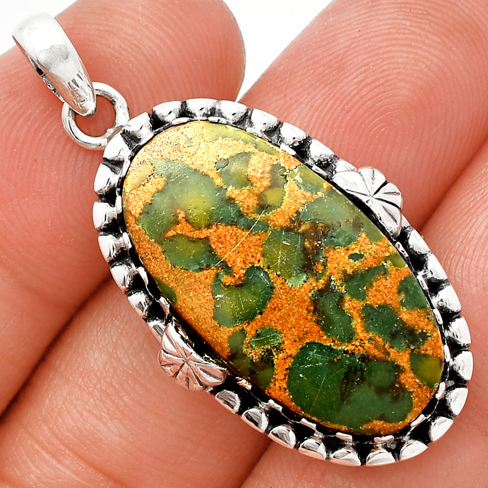 Natural Bamboo Jasper Pendant P-1730 SDP147912