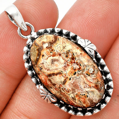 Natural Leopard Skin Jasper Pendant P-1730 SDP147915