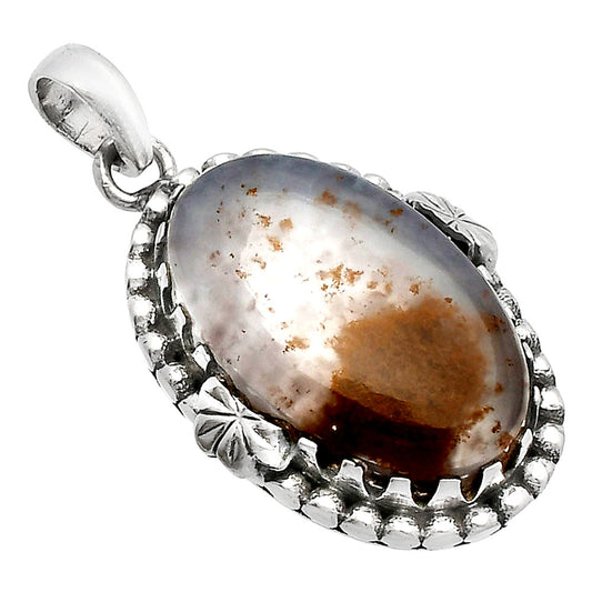 Natural Robinson Ranch Plume Agate Pendant P-1730 SDP147925