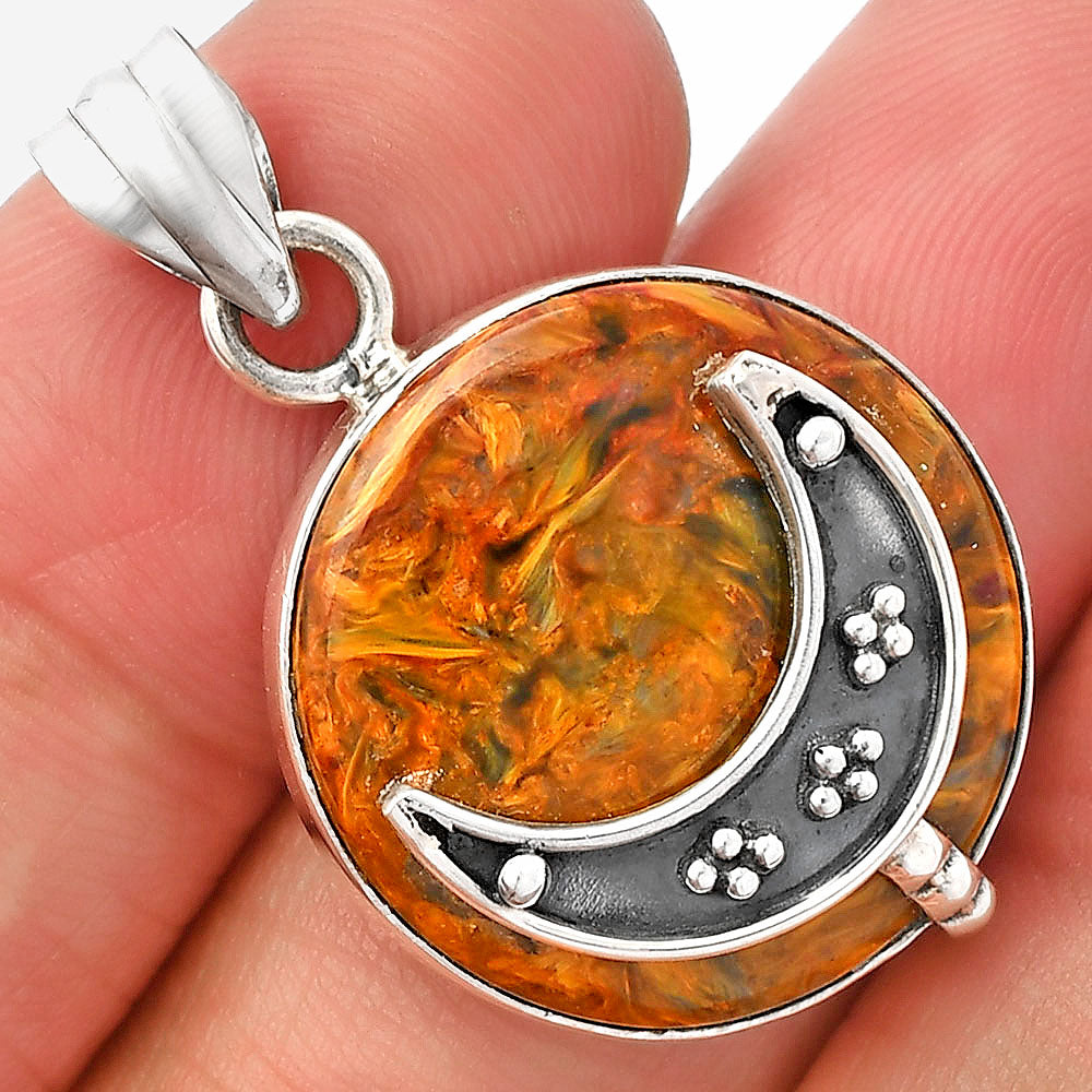 Crescent Moon - Pietersite - Namibia Pendant P-1719 SDP148008