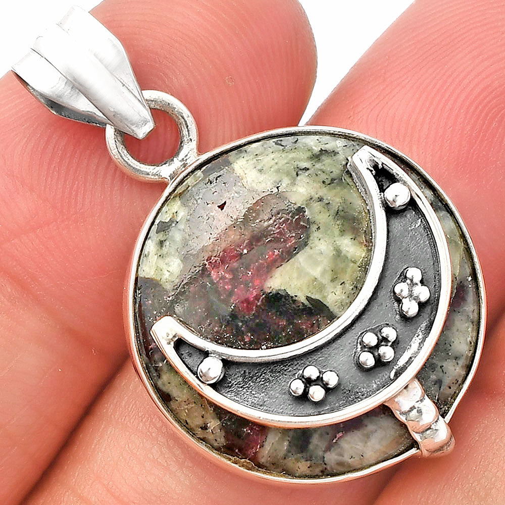 Crescent Moon - Russian Eudialyte Pendant P-1719 SDP148009