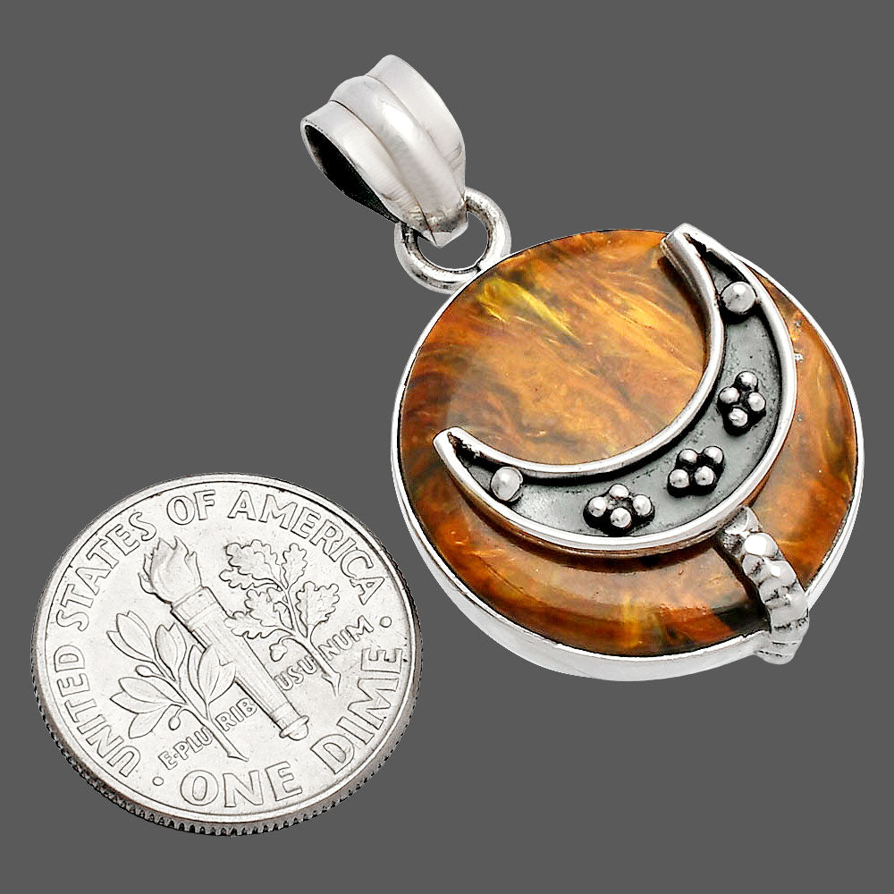 Crescent Moon - Pietersite - Namibia Pendant P-1719 SDP148013