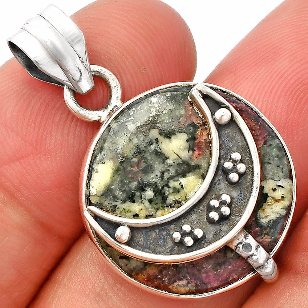 Crescent Moon - Russian Eudialyte Pendant P-1719 SDP148014