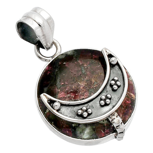 Crescent Moon - Natural Rhodonite Pendant P-1719 SDP148028