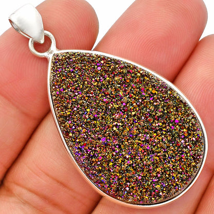 Titanium Druzy Pendant P-1001 SDP148150