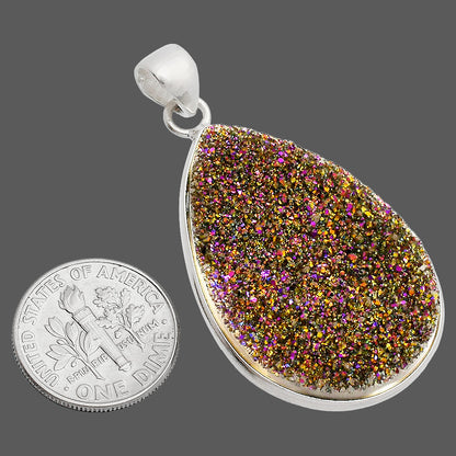 Titanium Druzy Pendant P-1001 SDP148150