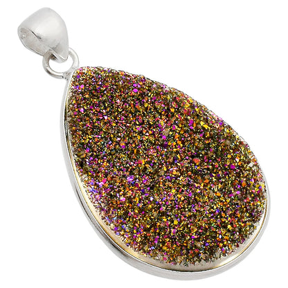Titanium Druzy Pendant P-1001 SDP148150