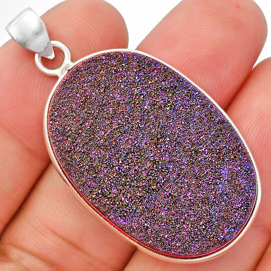 Titanium Druzy Pendant P-1001 SDP148151