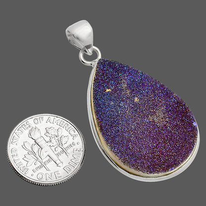 Titanium Druzy Pendant P-1001 SDP148153