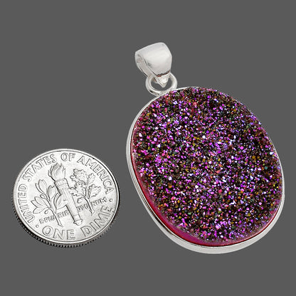 Titanium Druzy Pendant P-1001 SDP148155