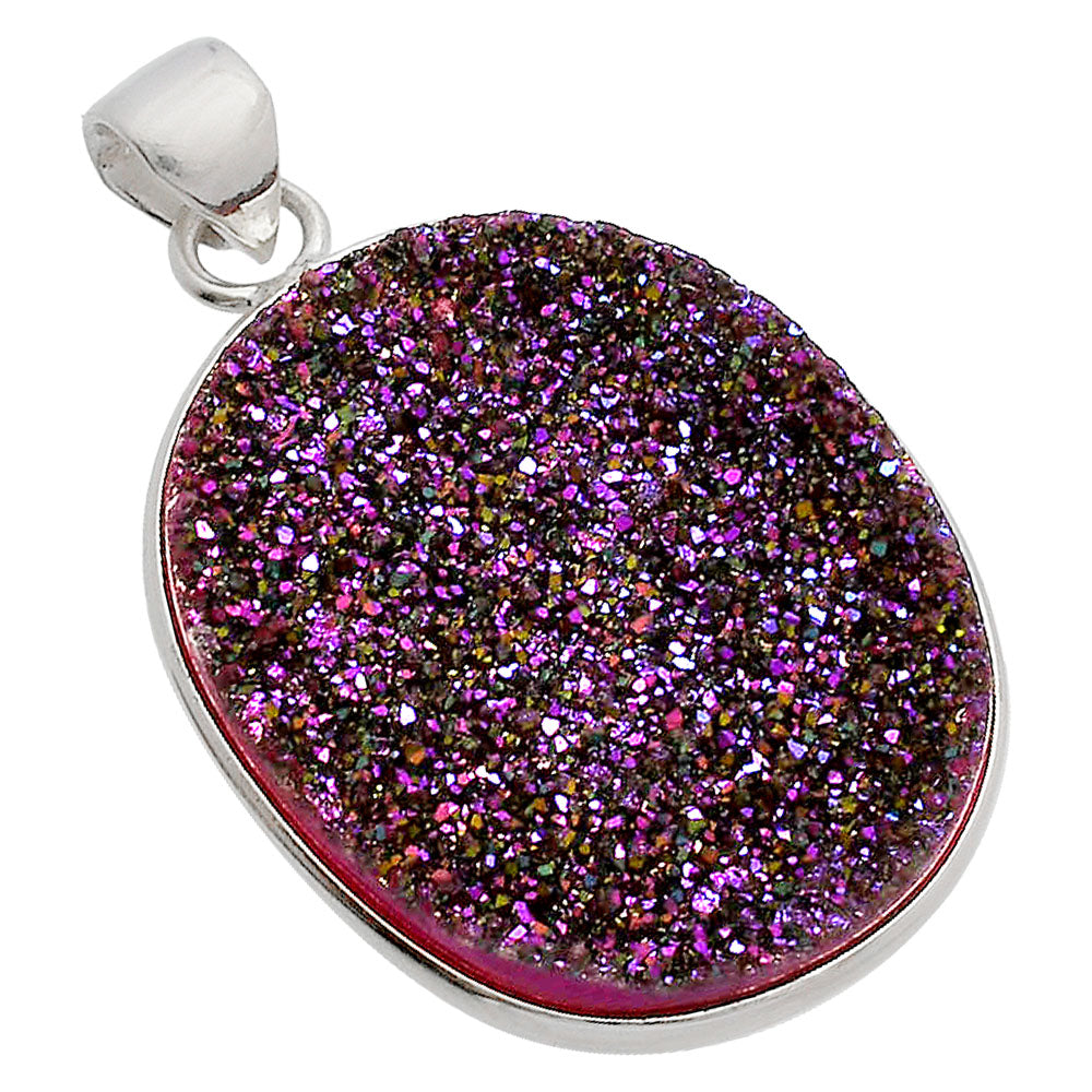 Titanium Druzy Pendant P-1001 SDP148155